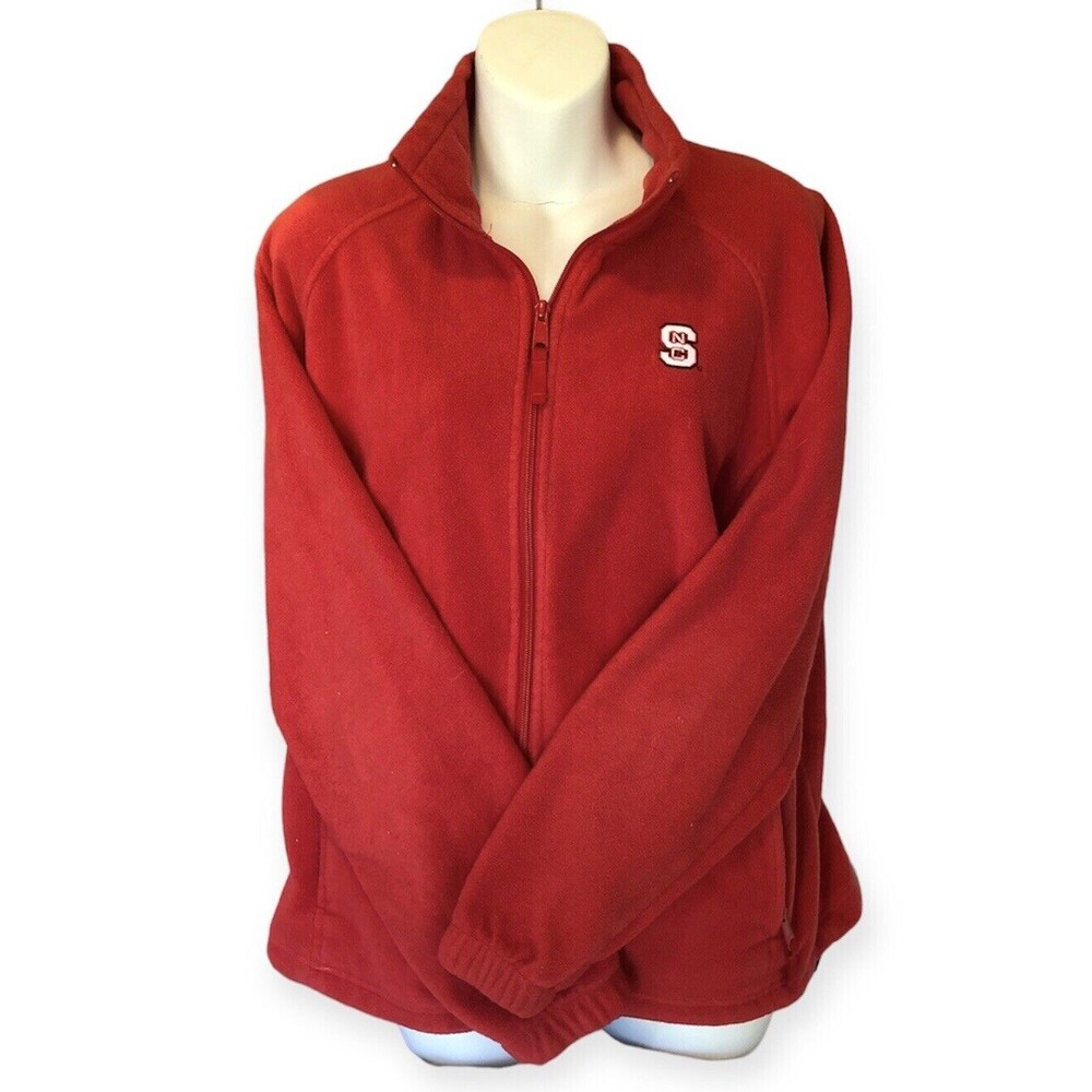 columbia NC State Wolfpack womens large fleece full zip jacket